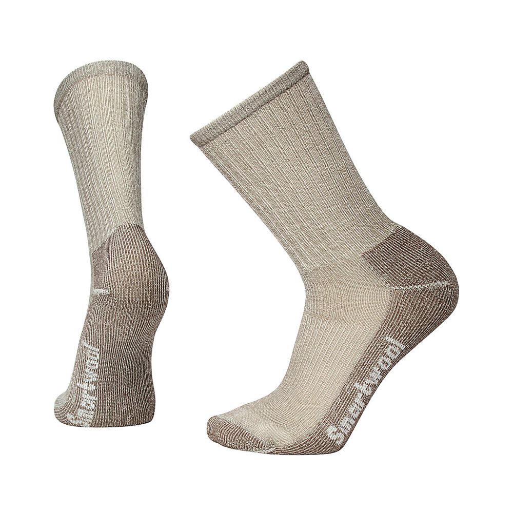 The North Face Socks Womens Australia - The North Face Smartwool Hike Light Crew Taupe (FOJ-605823)